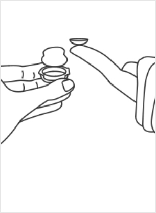 Instructions pour mettre des lentilles de contact